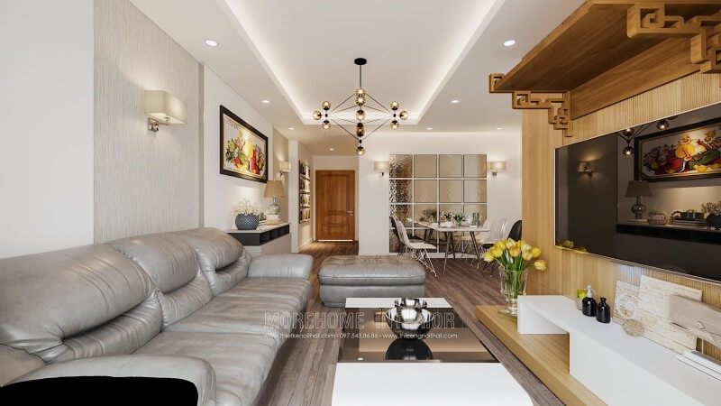 Thiết kế nội thất cho căn hộ nhỏ theo phong cách hiện đại và trẻ trung.